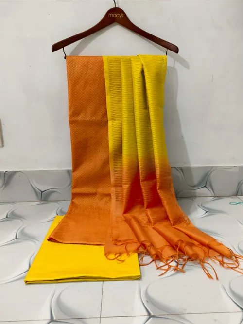 Graceful Semi Tussar Bhagalpuri Suit – Handwoven Elegance with Timeless Charm